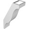 Ekena Millwork 4-in. W x 8-in. D x 16-in. H Funston Architectural Grade PVC Knee Brace BRCP04X08X16FST - alternate 4